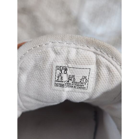 VANS Kids Size 3 Shoes White Rainbow Casual School Play Sneakers Youth Skate - Picture 9 of 10